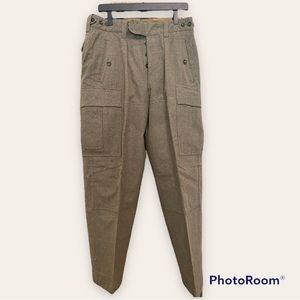 Vintage Wool Military Pants, Konfeksjons Eksport 12/63 Pants. Men’s size 36